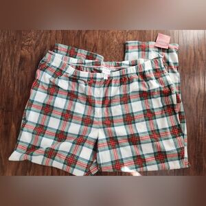 Wondershop Plaid Flannel Pajama Pants Plus Size 2X Holiday Christmas Sleepwear